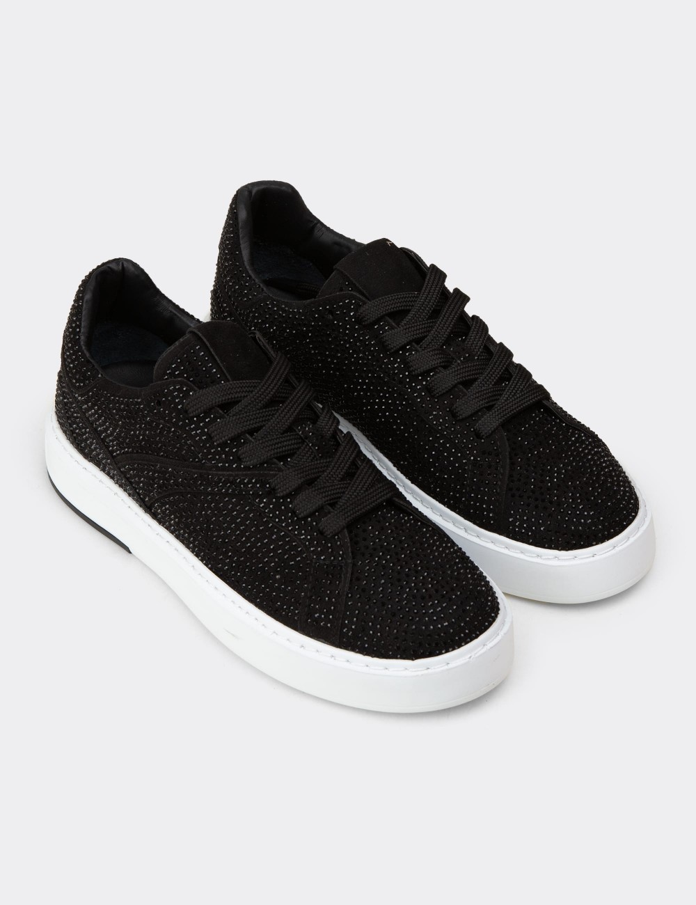 Kadın Siyah Sneaker Ayakkabı - K0727ZSYHC01