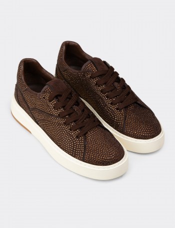 Kadın Kahverengi Sneaker Ayakkabı