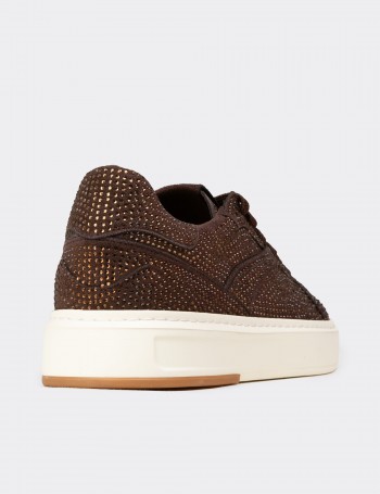 Kadın Kahverengi Sneaker Ayakkabı - K0727ZKHVC01