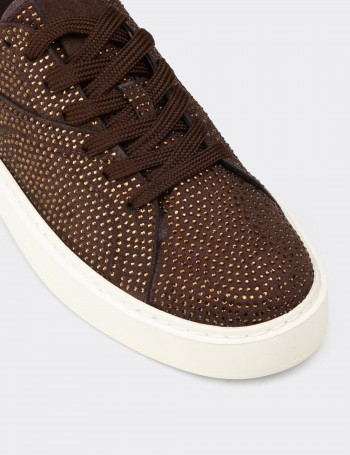 Kadın Kahverengi Sneaker Ayakkabı - K0727ZKHVC01