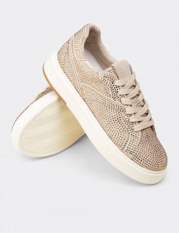 Kadın Bej Sneaker Ayakkabı - K0727ZBEJC01