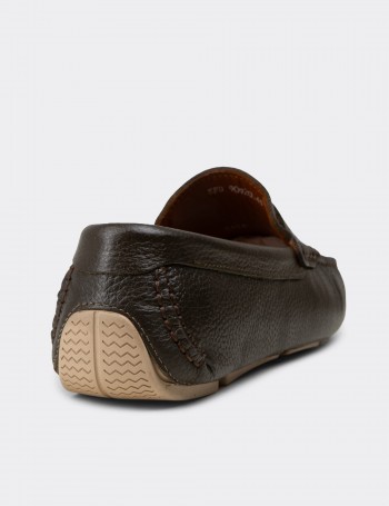 Erkek Hakiki Deri Haki Penny Loafer - E0920MHAKC01