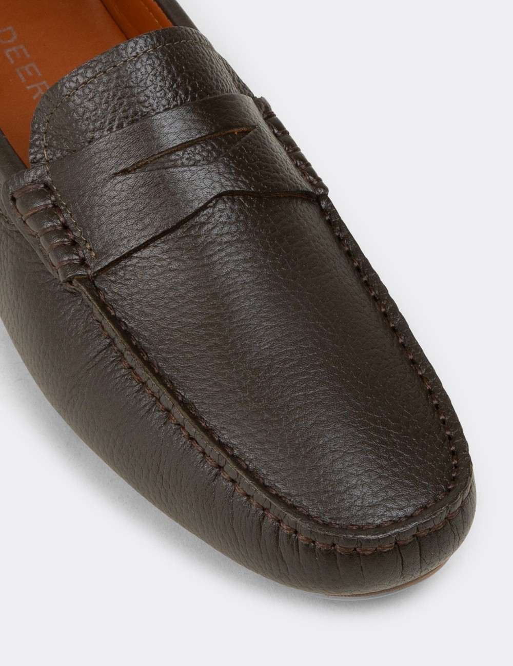 Erkek Hakiki Deri Haki Penny Loafer - E0920MHAKC01