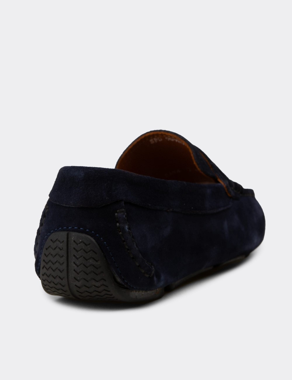 Erkek Hakiki Süet Lacivert Penny Loafer - E0920MLCVC01