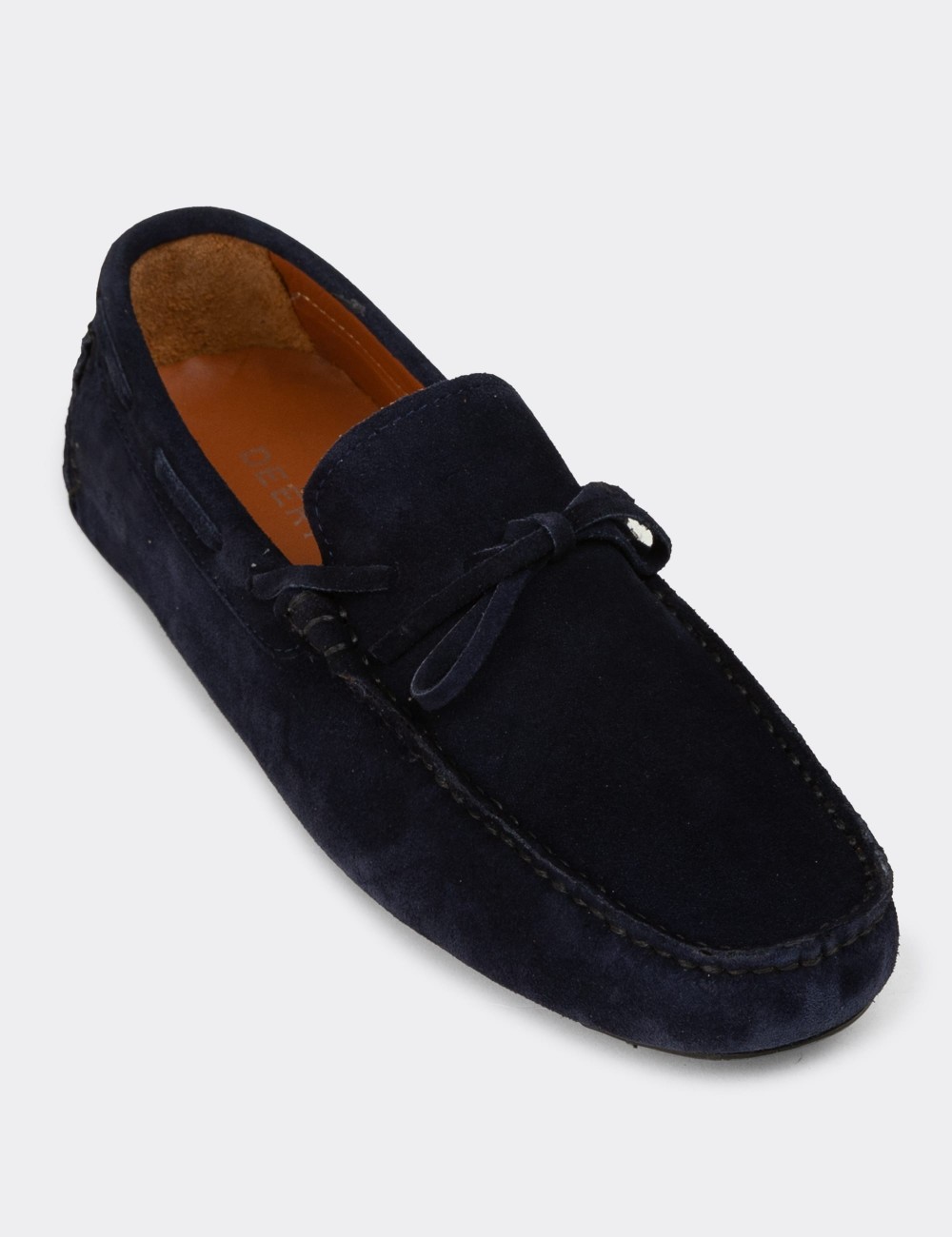 Erkek Hakiki Süet Lacivert Makosen - E0919MLCVC01