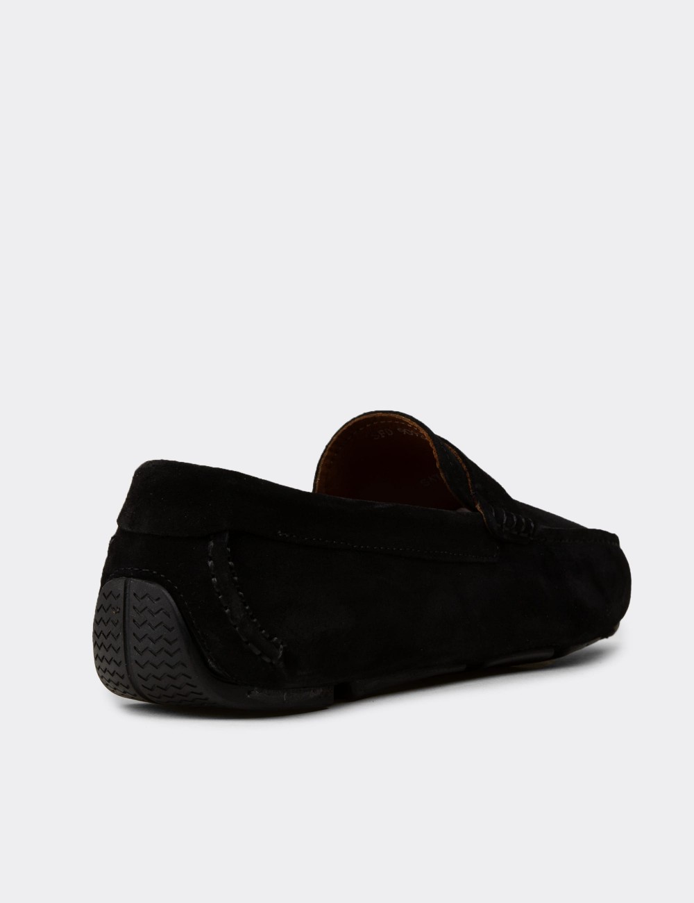 Erkek Hakiki Süet Siyah Penny Loafer - E0920MSYHC02