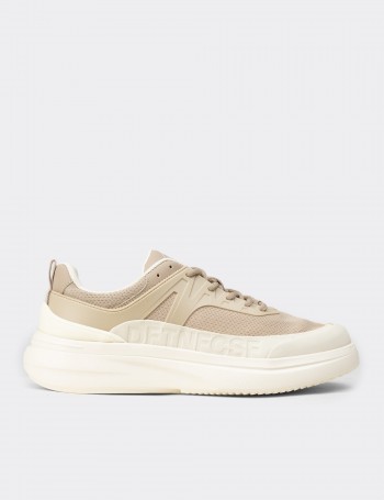 Erkek Bej Sneaker Ayakkabı