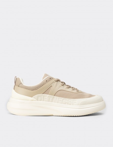 Erkek Bej Sneaker Ayakkabı
