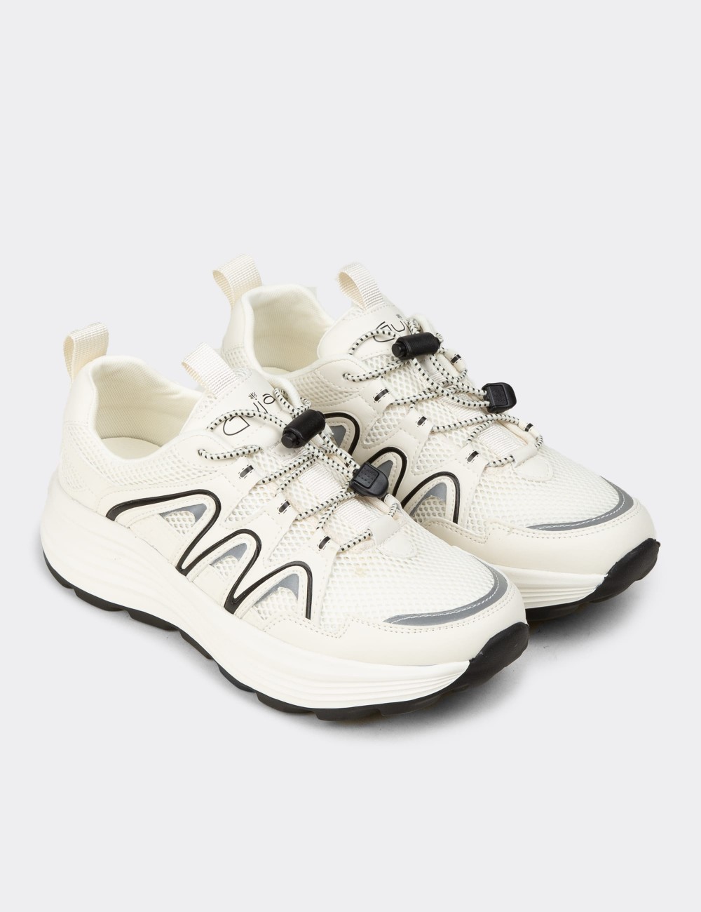 Kadın Beyaz Sneaker Ayakkabı - 26319ZBYZE01