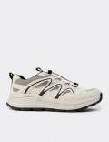 Erkek Bej Sneaker Ayakkabı