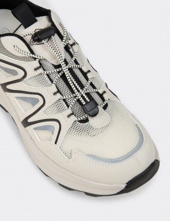 Erkek Bej Sneaker Ayakkabı - 26542MBEJE01