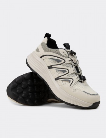 Erkek Bej Sneaker Ayakkabı - 26542MBEJE01