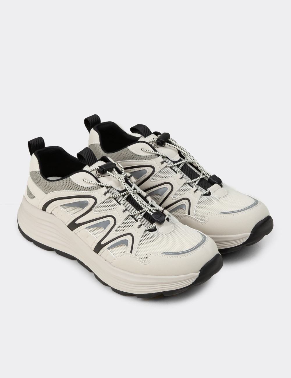 Erkek Bej Sneaker Ayakkabı - 26542MBEJE01