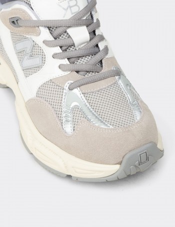 Kadın Gri Sneaker Ayakkabı - K1153ZGRIC01