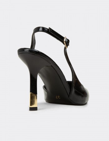 Kadın Siyah Topuklu Ayakkabı - K1025ZSYHM01