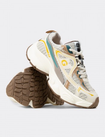 Kadın Sarı Chunky Sneaker - 26353ZSRIP01