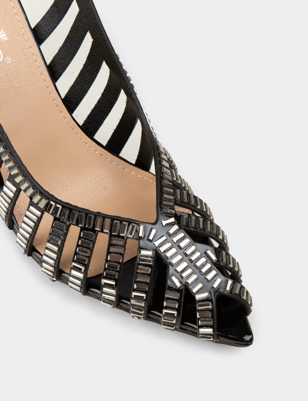 Kadın Siyah Slingback Abiye Ayakkabı - 26204ZSYHM01
