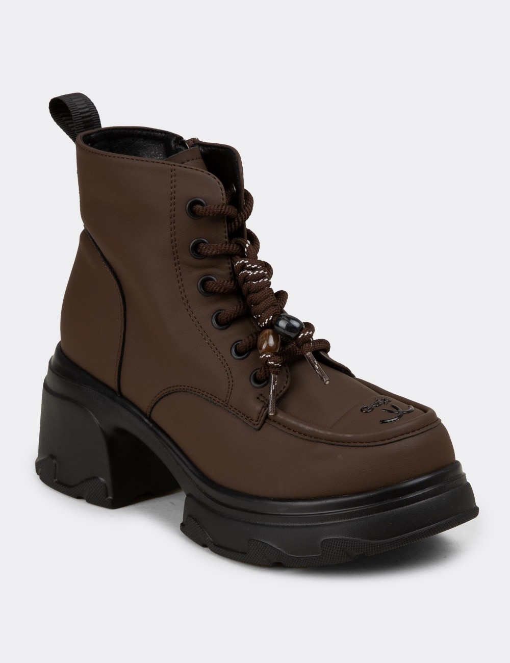 Kadın Kahverengi Platform Bot - 26406ZKHVP01