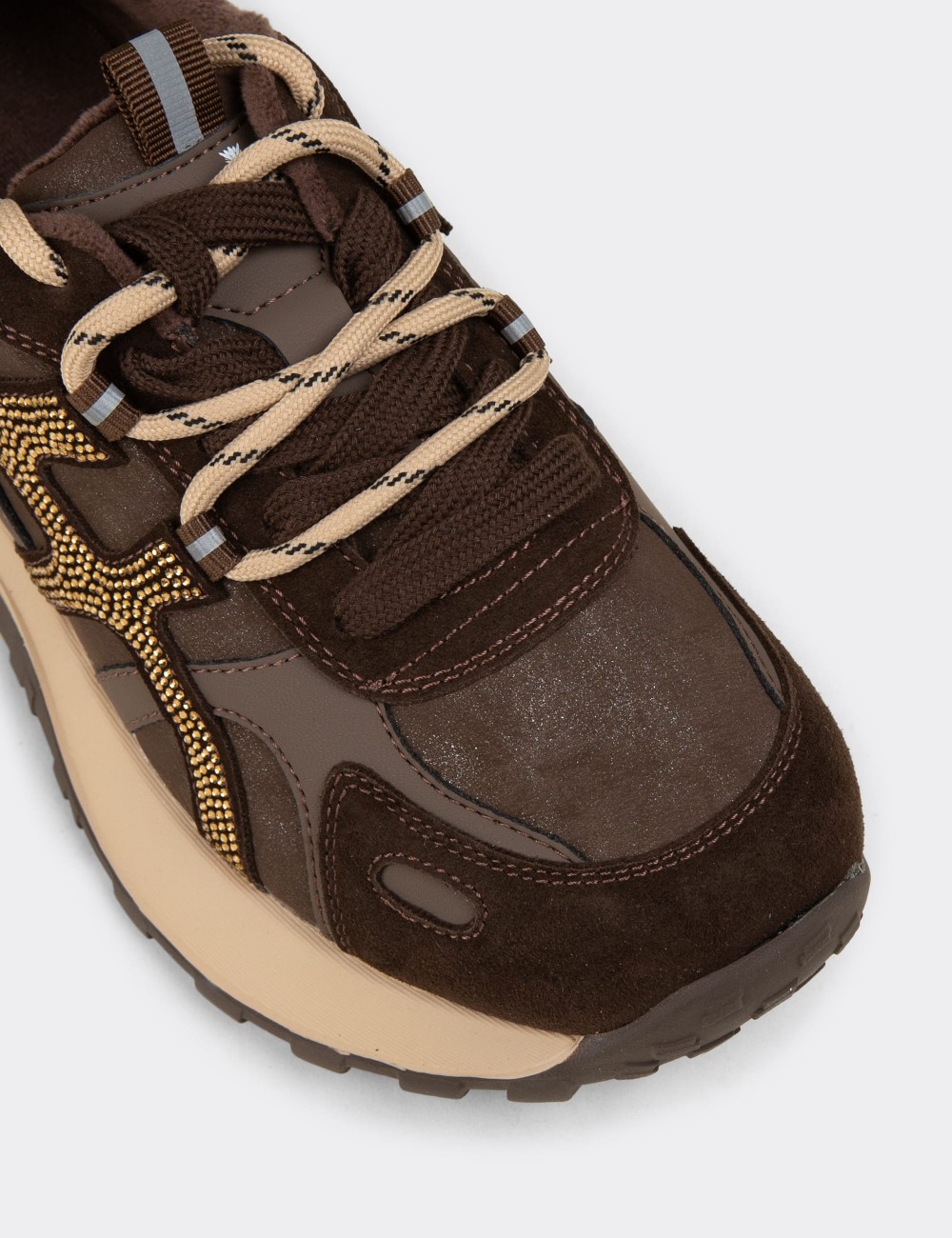 Kadın Kahverengi Sneaker Ayakkabı - 26K31ZKHVC01