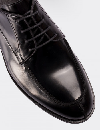 Hakiki Deri Siyah Klasik Erkek Ayakkabı - 01695MSYHM01