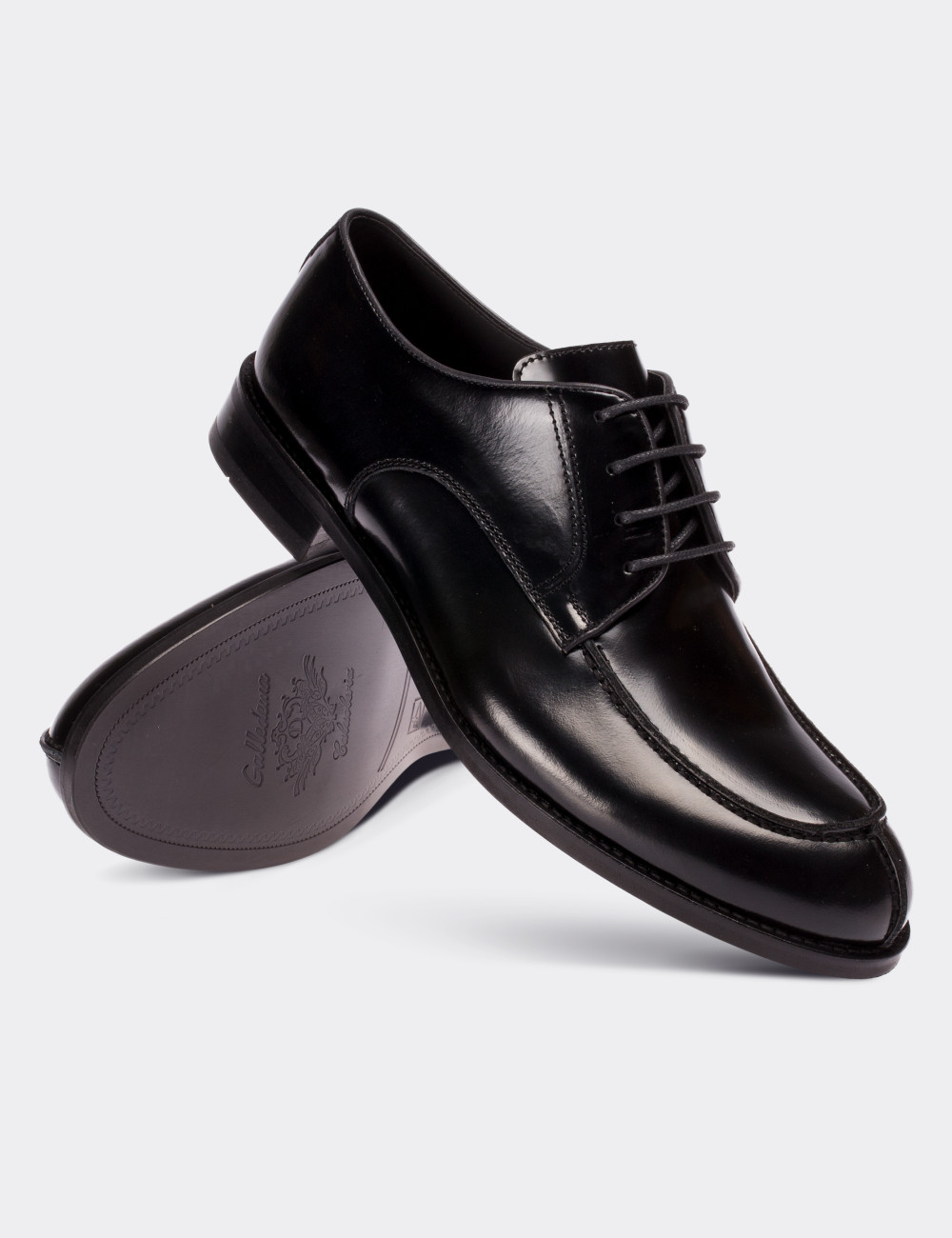 Hakiki Deri Siyah Klasik Erkek Ayakkabı - 01695MSYHM01