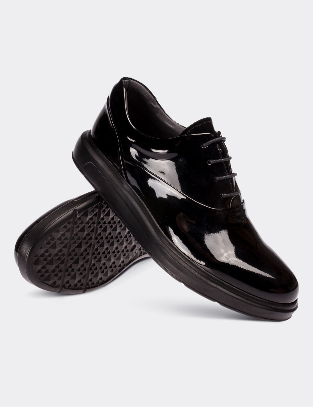 Siyah Rugan Comfort Günlük Erkek Ayakkabı - 01652MSYHP13