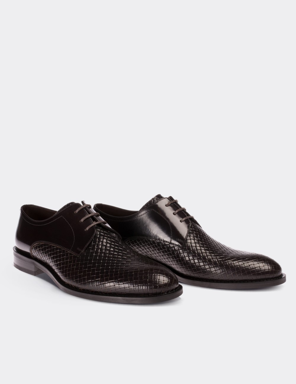 Hakiki Deri Bordo Klasik Erkek Ayakkabı - 00479MBRDM01