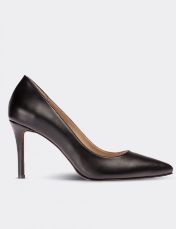 Siyah Kadın Stiletto - 02029ZSYHM01