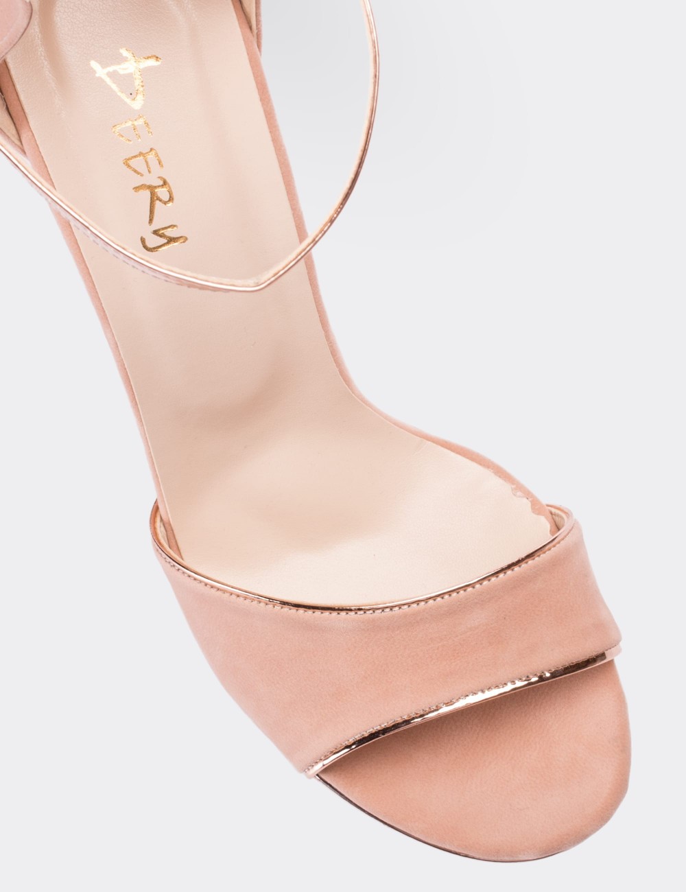 Pudra Rengi Topuklu Kadın Ayakkabı - 00731ZPDRM01