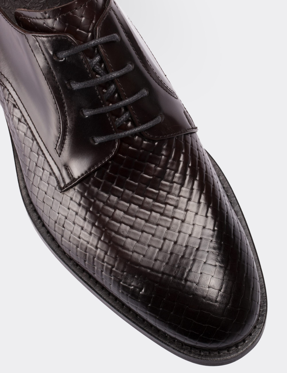 Hakiki Deri Bordo Klasik Erkek Ayakkabı - 01294MBRDM01