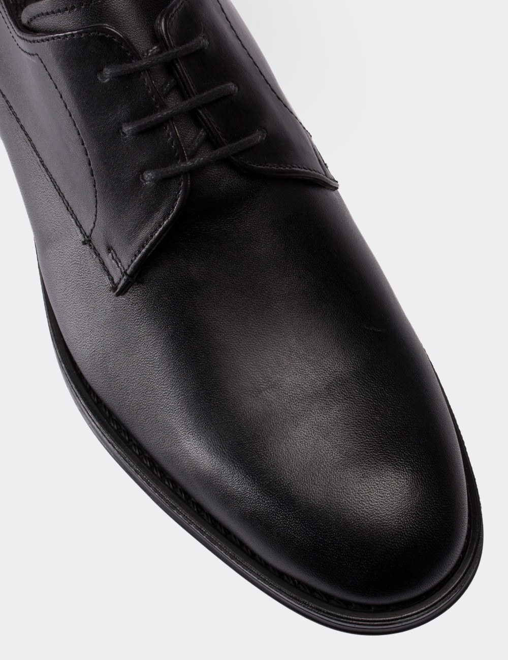 Hakiki Deri Siyah Klasik Erkek Ayakkabı - 00479MSYHC03