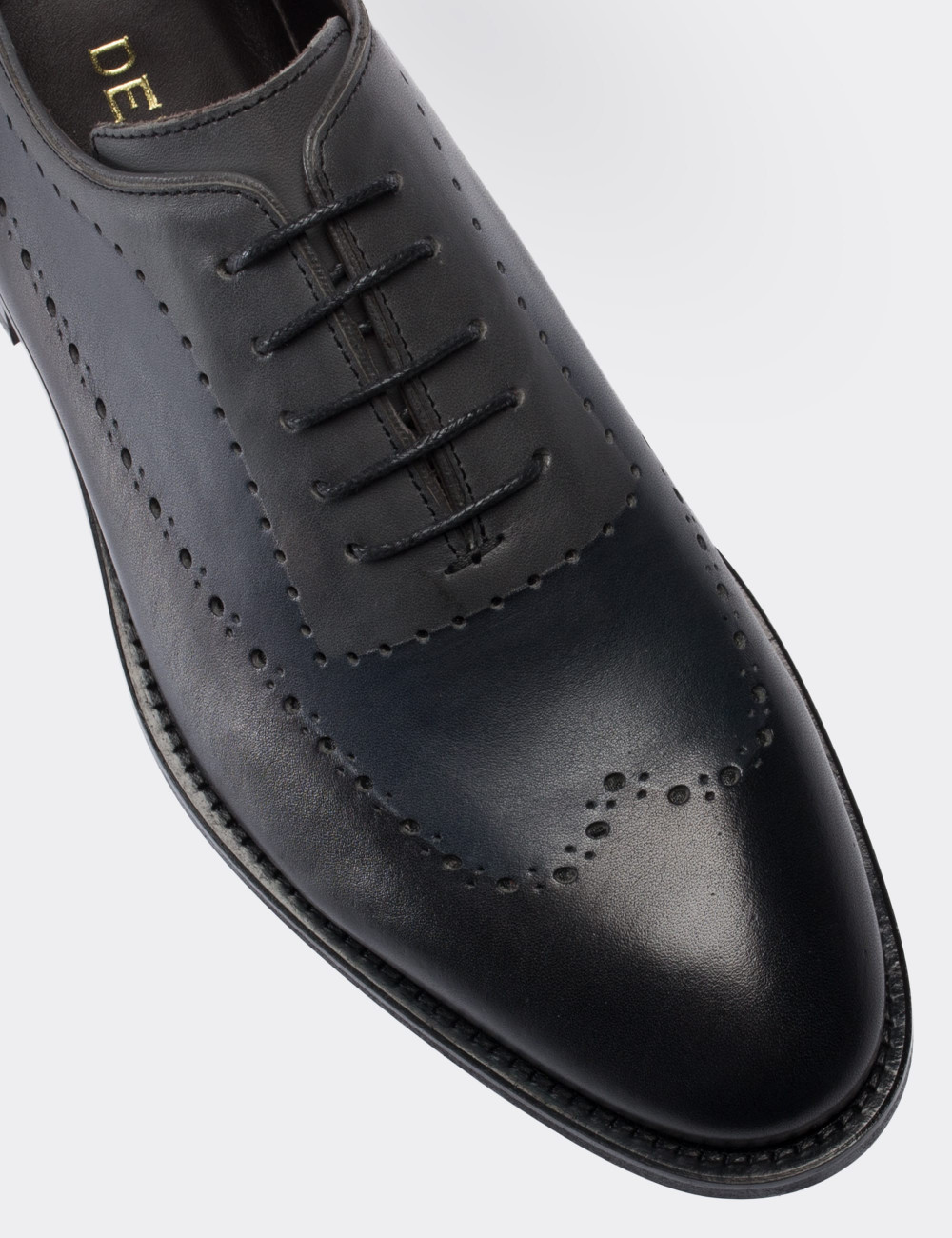 Hakiki Deri Gri Klasik Erkek Ayakkabı - 01615MGRIM01