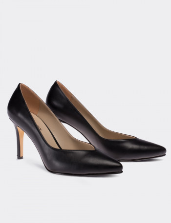 Siyah Kadın Stiletto - 02048ZSYHM02