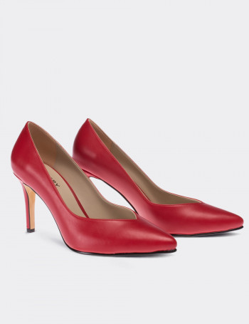 Kırmızı Kadın Stiletto - 02048ZKRMM01