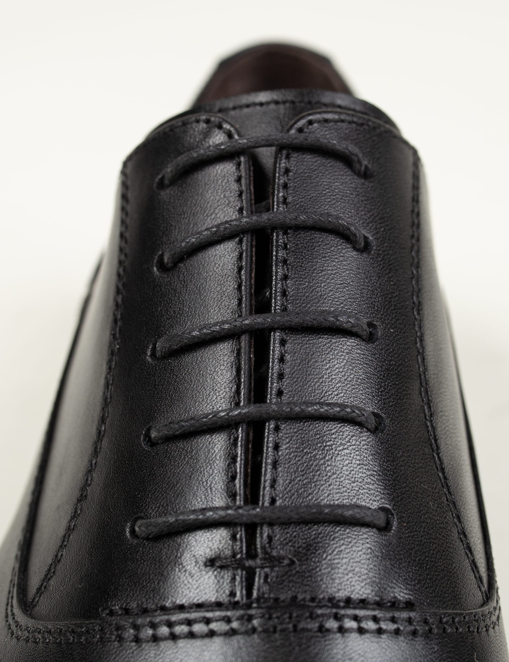 Hakiki Deri Siyah Klasik Erkek Ayakkabı - 00741MSYHM05