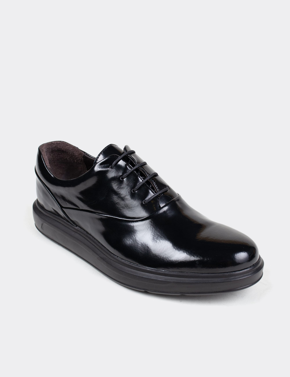 Hakiki Deri Siyah Comfort Günlük Erkek Ayakkabı - 01652MSYHP17