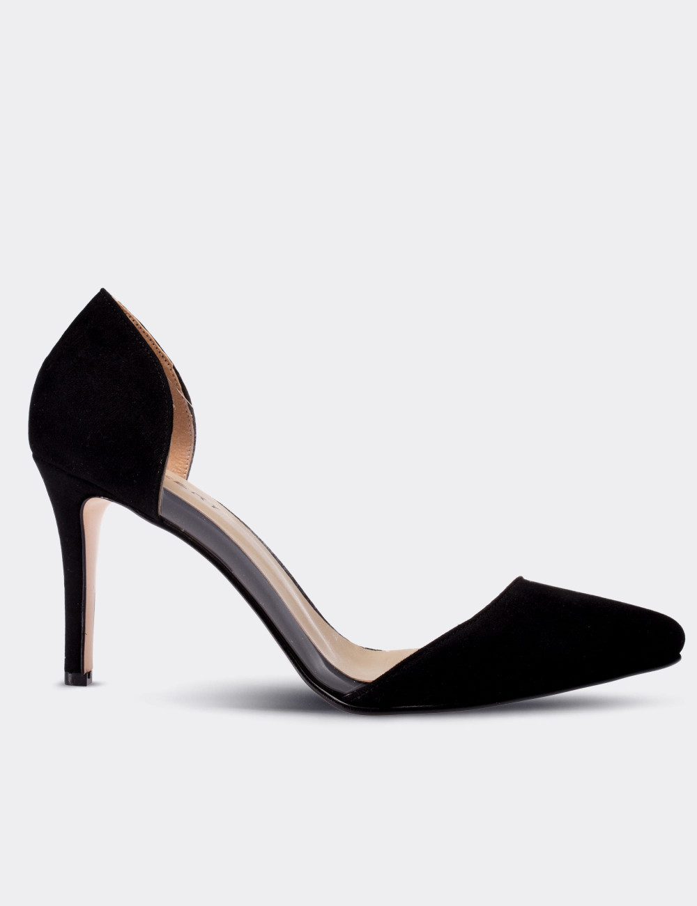 Siyah Topuklu Kadın Ayakkabı - 02052ZSYHM01