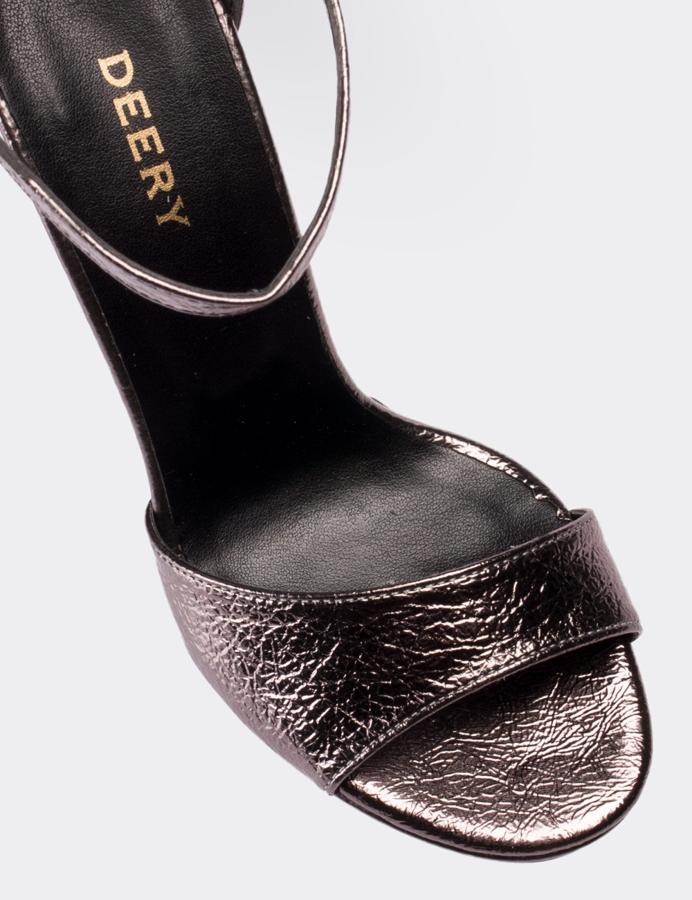 Platin Rengi Topuklu Kadın Abiye Ayakkabı - 00731ZPLTM01