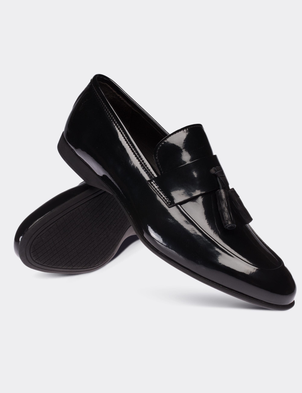 Siyah Loafer Erkek Ayakkabı - 01523MSYHC04